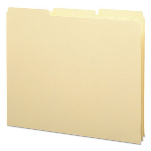 Recycled Tab File Guides, Blank, 1/3 Tab, 18 Point Manila, Letter, 100/Box