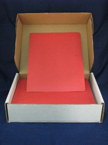 Gbc velobind presentation covers red grain 2000021 box of 200 new 8.75&#034; x 11.25&#034; for sale