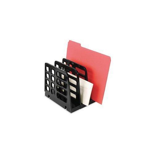 Officemate Recycled Expandable Sorter, 3-Compartment, Plastic, 8 x 8 x 7 1/4, Bl