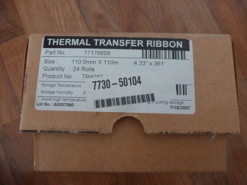 Thermal transfer ribbon, tr4085 plus, csi, 17176608, 110.0mmx110m, 4.33&#034;x361&#039; for sale