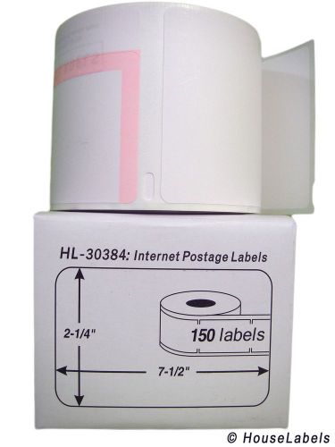 1 roll of 2-part internet postage labels fits dymo® labelwriters® 30384 for sale