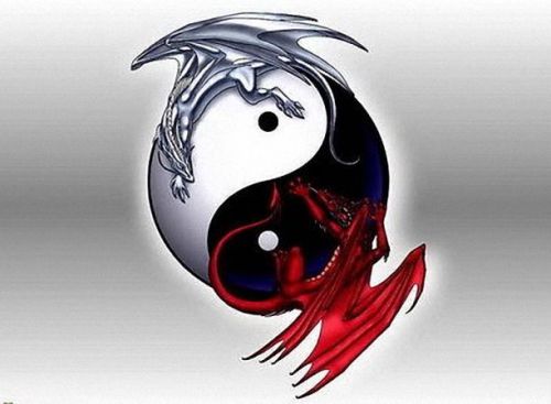 Hot New Yin Yang Dragons Large Mats Mousepad Hot Gift