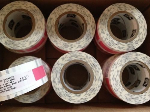 Zebra z-perform 1000d labels, ld-s4yq7d, 0.5x1.125&#034;, 375 labels/roll x 12 rolls for sale