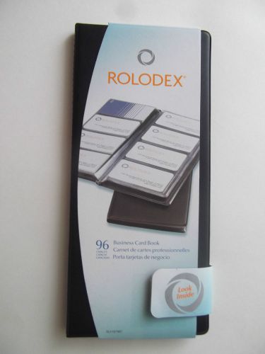 Rolodex Vinyl Business Card Book w/ A-Z Tabs, Holds 96 Cards of Sz 2.25&#034; x 4&#034;