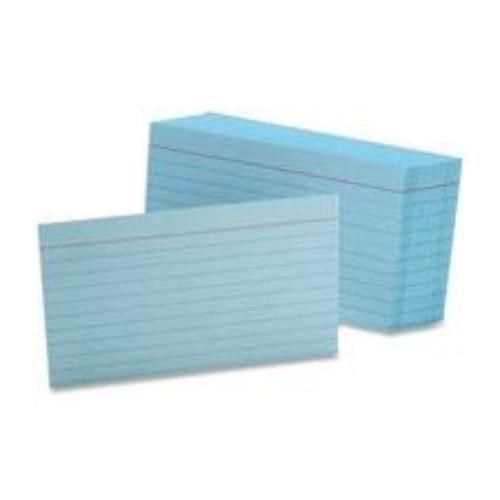 Ampad Index Card 3&#039;&#039; x 5&#039;&#039; Ruled 100 Count Blue