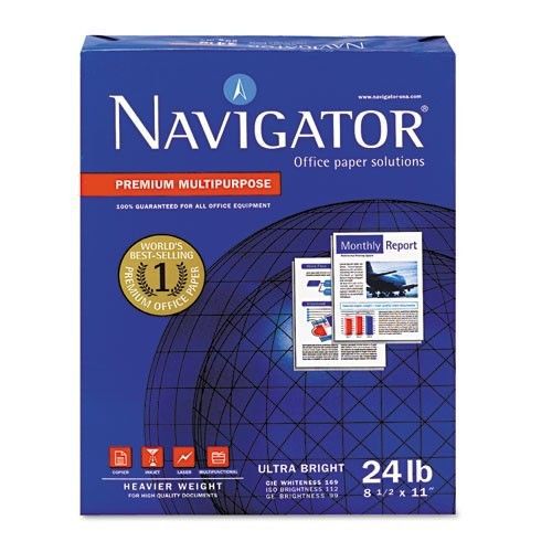 Navigator nmp1124 copy paper 24lb, white 99 bright, 8.5x11 (2 reams-1000 sheets) for sale