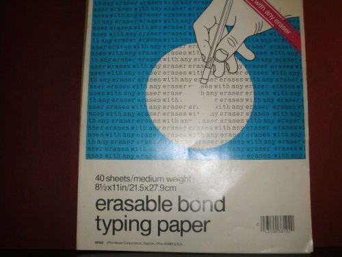 Erasable Bond Typing Paper