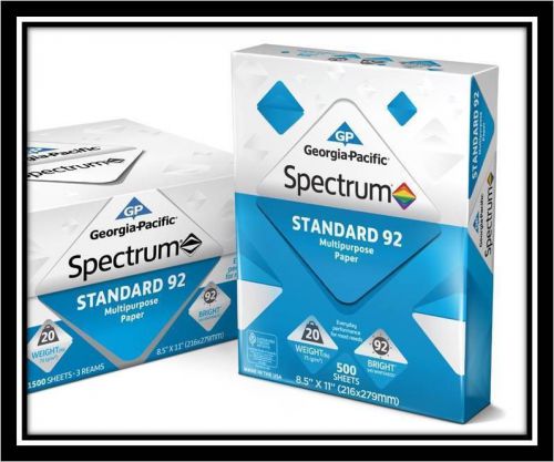 Standard 92 multipurpose, multi-use paper, 8.5 x 11&#034;, 3-ream pack (1500 sheets) for sale