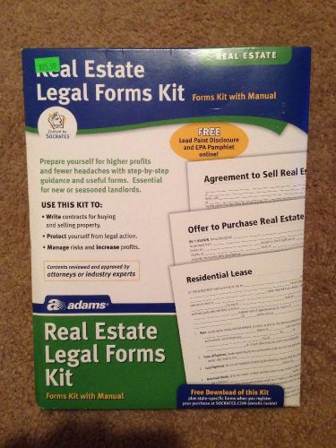 Adams® Real Estate Legal Forms Manual Kit PK418 21 Forms Real Estate