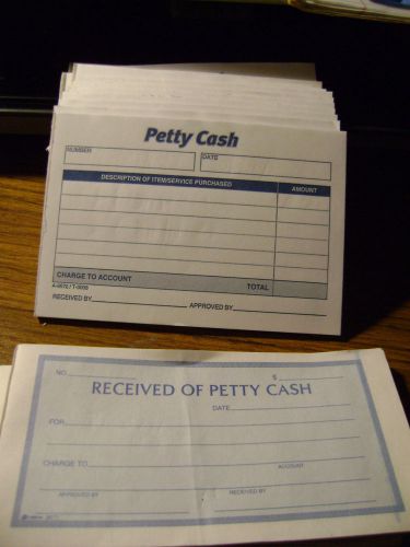 Adams Petty Cash Pads #9672 Gummed - 2.83&#034; x 5.50&#034; Form Size - Approx 12 Pack