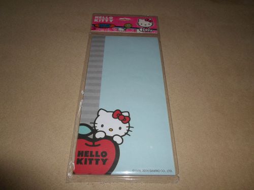 Blue 8&#034; x 4&#034; sanrio hello kitty 60 sheet magnetic list pad, brand new in package for sale