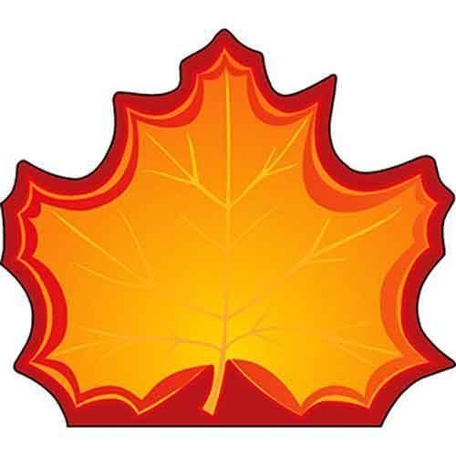 Creative Shapes Large Notepad - Maple Leaf