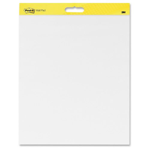 Post-it self-stick plain white paper wall pad - 20&#034; x 23&#034; white film - (566ct) for sale