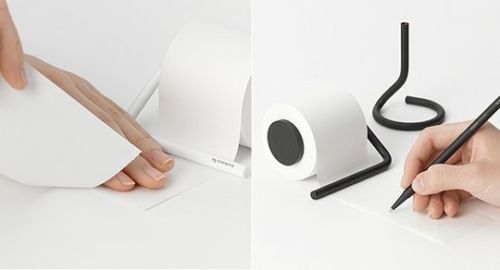 Rolu memo paper roll designer note paper holder by metaphys for sale