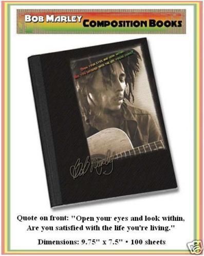 Bob Marley Look Within Composition Book Notebook-New!!!