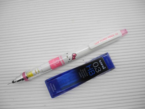 Hello Kitty UNI KURU TOGA M3-650 0.3mm pencil free HB leads(Pink Japan Limited)