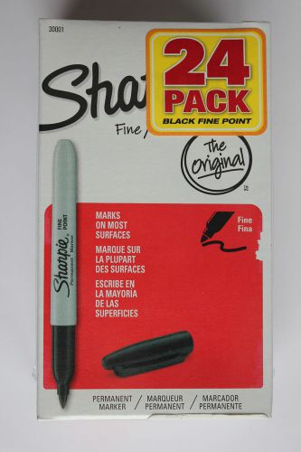 Sharpie - Permanent Marker, Fine, Black - 24 Count