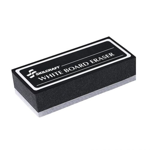 Skilcraft White Board Eraser - Washable - Black (NSN3166213)