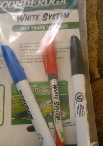 Ticonderoga White System Dry Erase Markers