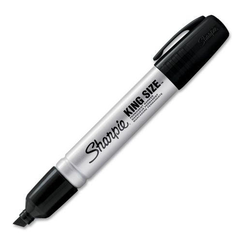 New sharpie king size permanent marker, 12 black markers(15001) for sale