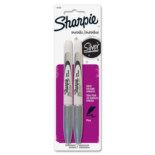 Sharpie Metallic Permanent Markers Fine Point 2 Pack 39108