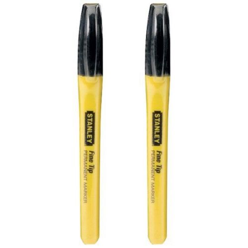 STANLEY 47-316 Fine-Tip Permanent Markers, 2/pk