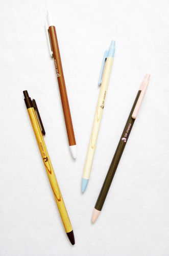 New lot 4 pc set wood grain/wooden mechanical 0.7 mm .7 mm lead pencil/pencils for sale