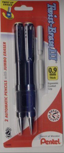 2 PENTEL Twist Erase III Automatic Pencils 0.9mm
