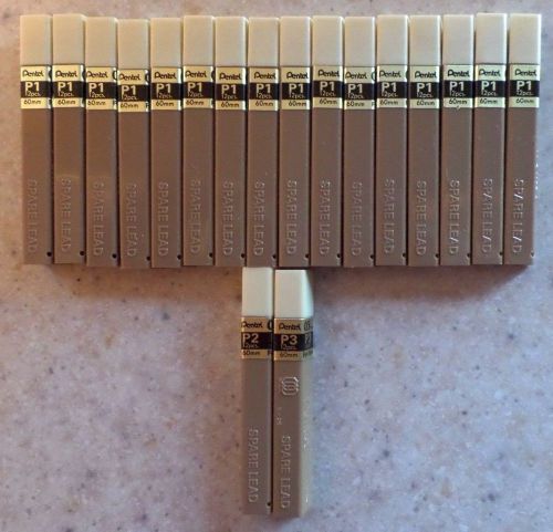 PENTEL Mechanical Pencil P1 P2 &amp; P3 Refill Film Lead 0.5mm 18 Tubes