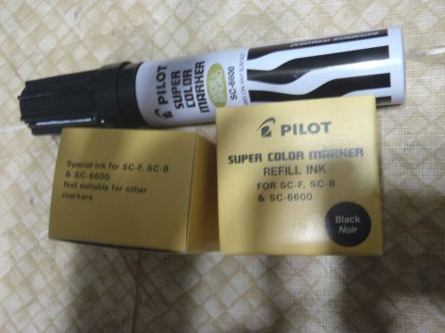 pilot ink marker with 2 refill ink