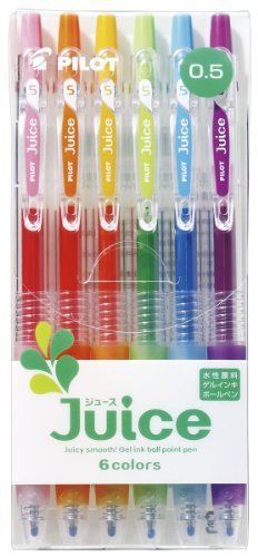 Set 0.5 LJU60EF-6C 6 color pilot gel pen juice (japan import)