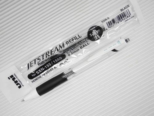 1pen + 5refill Uni-Ball Jetstream SXN-155S 0.5mm roller ball pen black