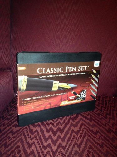 Classic Pen Set  Six Pens &amp; Sixty-six Refills in Storage Case