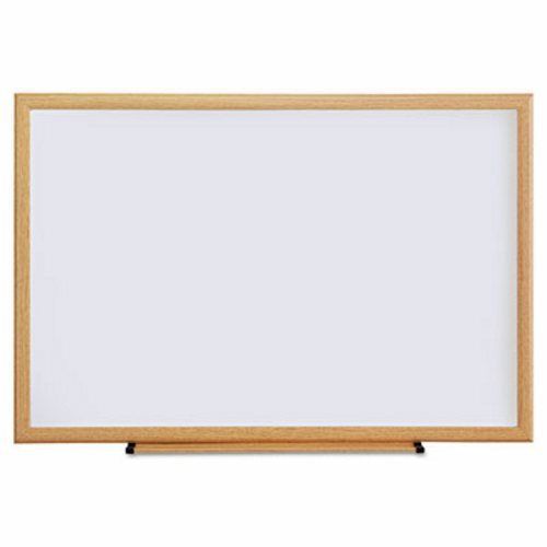 Universal Dry Erase Board, Melamine, 36 x 24, Oak Frame (UNV43619)