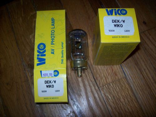 2 nos  projector bulb/lamp wico dek/w 500 watt 120 volt 25 hours for sale
