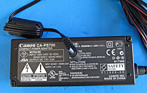 Genuine Canon CA-PS700 Compact Power Adapter 7.4V 2.0A   FREE SHIPPING