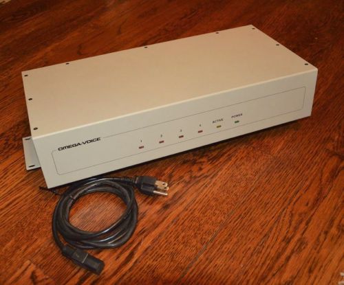 OMEGA-VOICE Voicemail 4 Ports with SCSI BUS Expansion USED