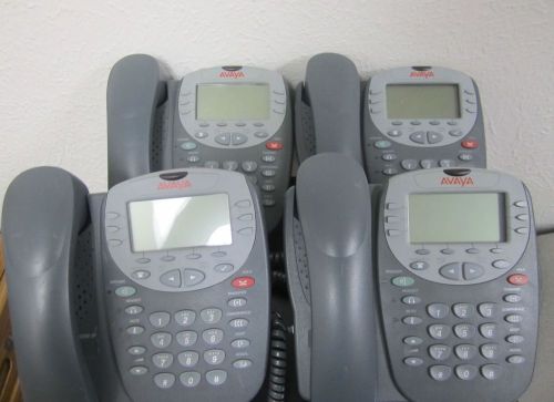 LOT OF ( 4 ) Avaya 4610SW IP VoIP Business Office Telephone Display Phone