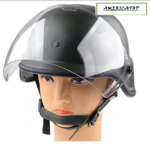Military Army Solid Helmet Casque with Full Face Shield