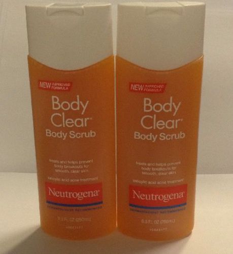 2Neutrogena Body Clear Body Scrub, Salicylic Acid Acne Treatment 8.5 oz (250 ml)