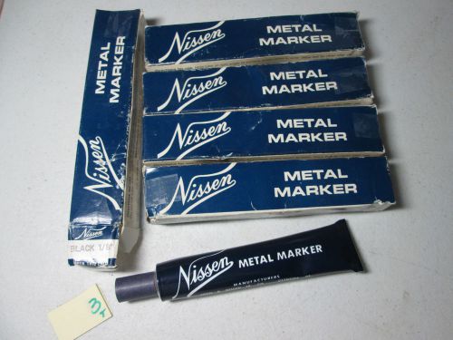 Lot of 5 new in box nissen metal marker black 1/8&#034; (133-10) for sale
