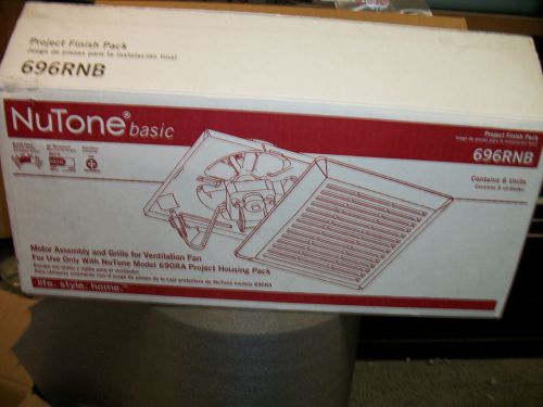 Box of 6 nu-tone 696rnb fan power units w/grills white new for sale