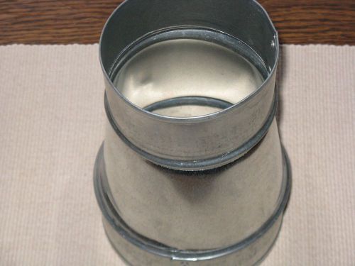 NEW Single Wall Galvanized Metal Duct Reducer 5&#034; to 4&#034; / 5&#034; x 4&#034;