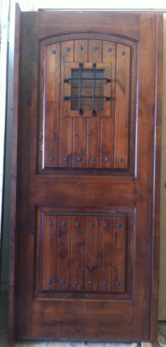 Krosswood door ka 3068 pre hung front wood doors rustic straps hinges and clavos for sale