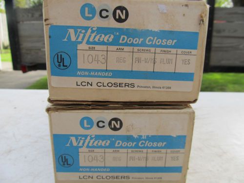 NEW LCN ALUMINUM NON HANDED INDUSTRIAL DOOR CLOSER 1043 NOS VINTAGE OLD