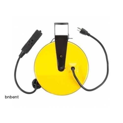 Professional retractable reel w 30 foot triple tap 16/3 sjt cord for sale