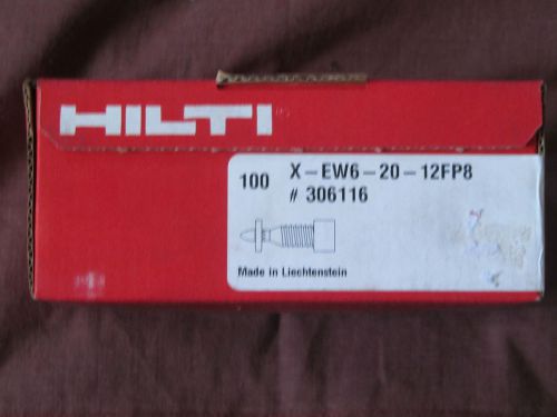 HILTI X-EW6-20-12FP8 - 100 PCS. - MODEL # 306116 NEW