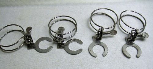 Stainless Steel Adjustable 2&#034; Screw Water Gas Wire Hose Clamps w Wire Guides 4