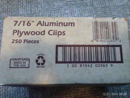 7/16 aluminum plywood clips for sale