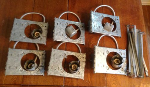 6 units: lightolier&#039;s lytecaster 5&#034; non-ic new construction incandescent housing for sale
